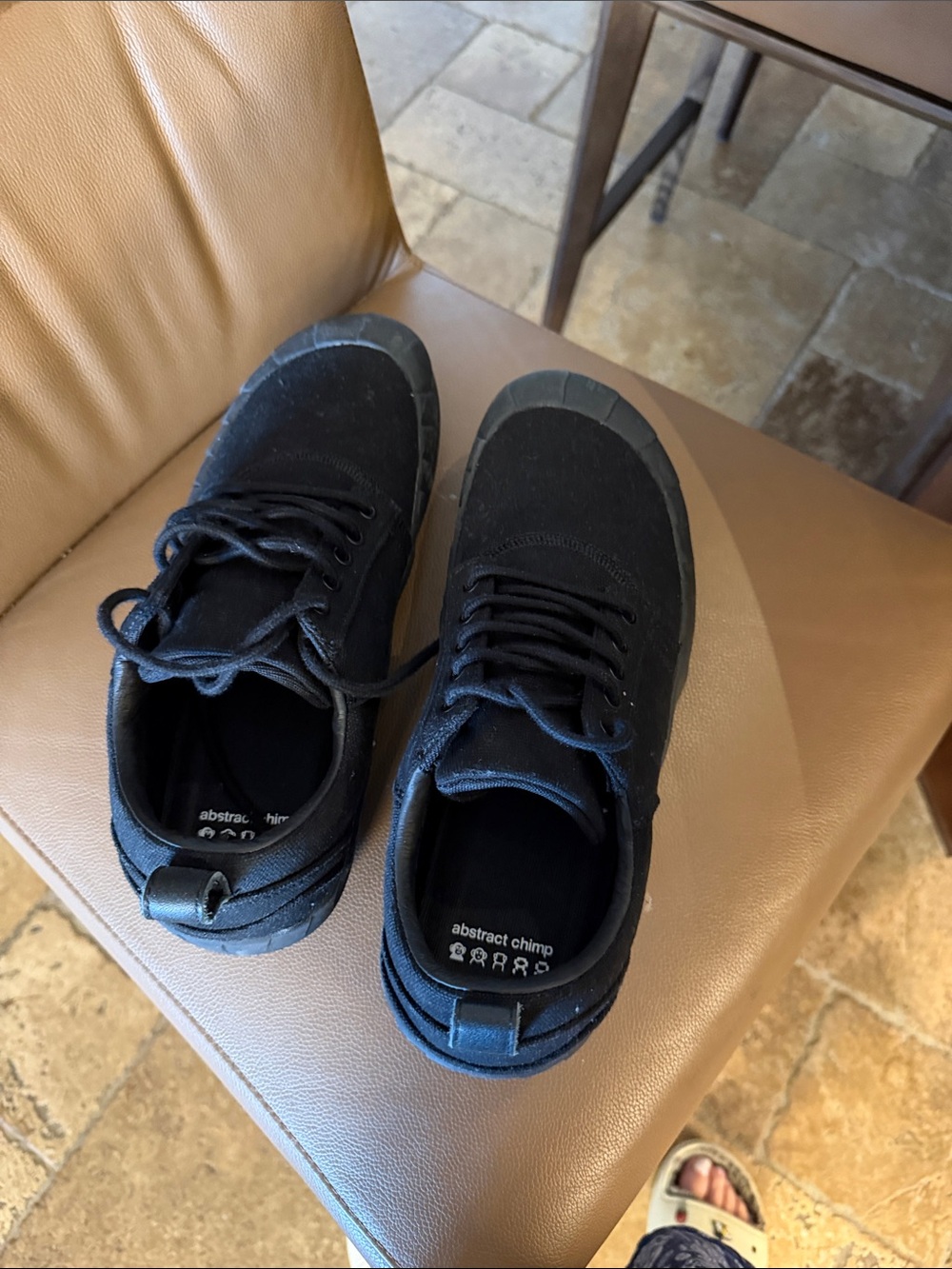 Men's Black Lace-Up Sneakers